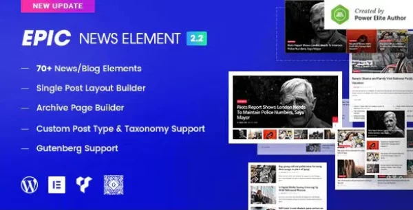 Epic News Elements – Add Ons for Elementor & WPBakery Page Builder Epic News Elements – Add Ons for Elementor & WPBakery Page Builder