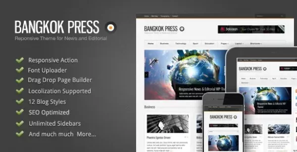 Bangkok Press – Responsive, News & Editorial Theme Bangkok Press – Responsive, News & Editorial Theme