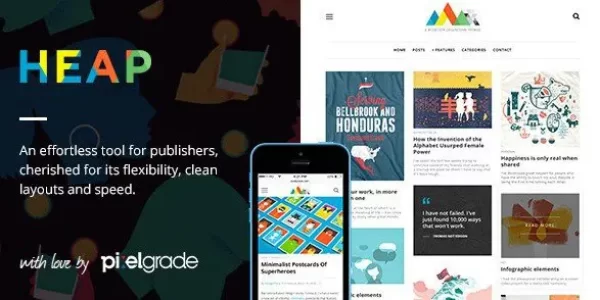 HEAP – A Snappy Responsive WordPress Blog Theme HEAP – A Snappy Responsive WordPress Blog Theme
