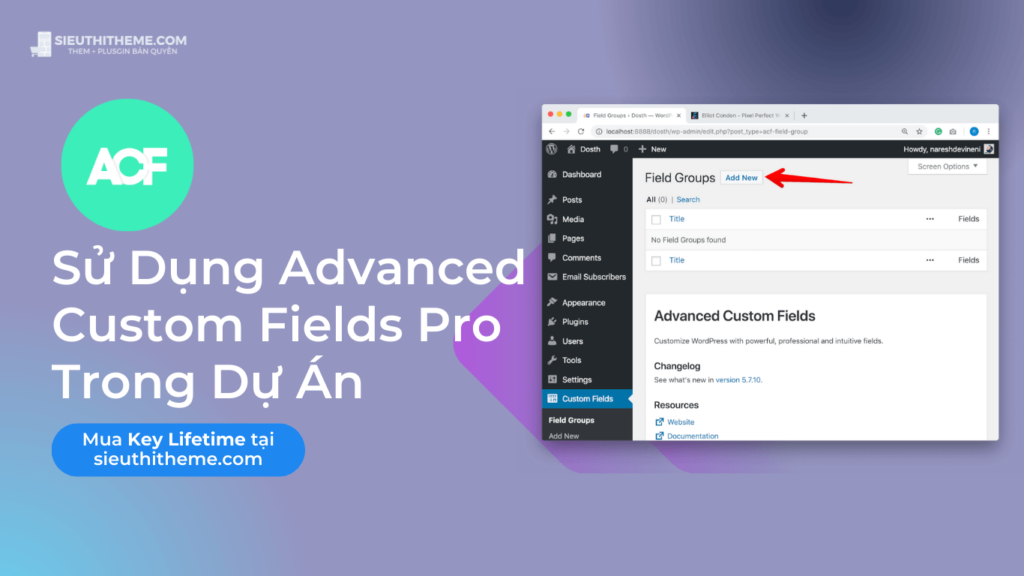 Advanced Custom Fields Pro Có Key Kích Hoạt Advanced Custom Fields Pro