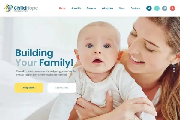 ChildHope – Child Adoption Service & Charity Nonprofit WordPress Theme ChildHope – Child Adoption Service & Charity Nonprofit WordPress Theme