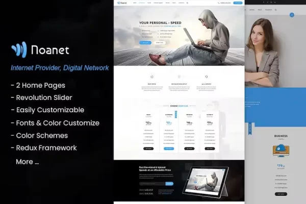 Noanet – Internet Provider And Digital Network WordPress Theme Noanet – Internet Provider And Digital Network WordPress Theme