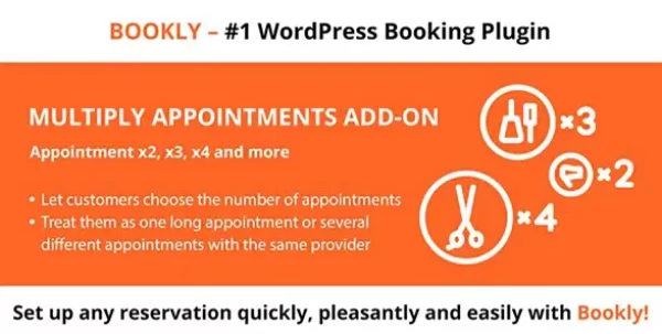 Bookly Multiply Appointments Add-on Plugin Wordpress Bản Quyền Bookly Multiply Appointments Add-on Plugin Wordpress Bản Quyền