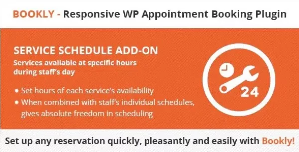 Bookly Service Schedule Add-on Plugin Wordpress Bản Quyền