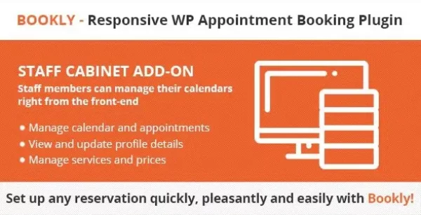 Bookly Staff Cabinet Add-on Plugin Wordpress