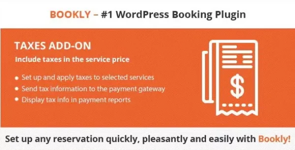 Bookly Taxes Add-on Plugin Wordpress Bookly Taxes Add-on Plugin Wordpress