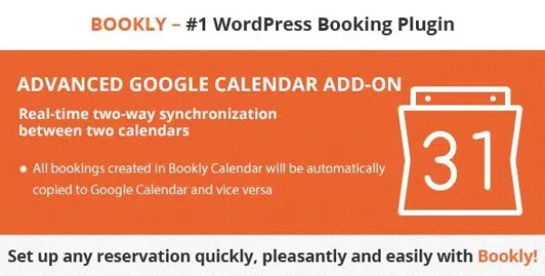 Bookly Advanced Google Calendar Add-on