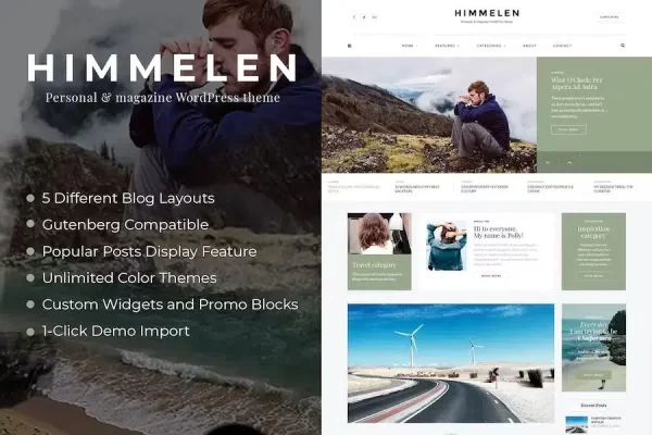 Himmelen – Personal Minimal WordPress Blog Theme