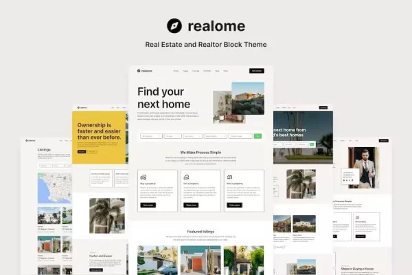 Realome – Real Estate and Realtor Block Theme Realome – Real Estate and Realtor Block Theme