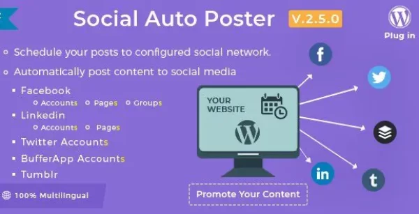 Social Auto Poster - WordPress Scheduler & Marketing Plugin
