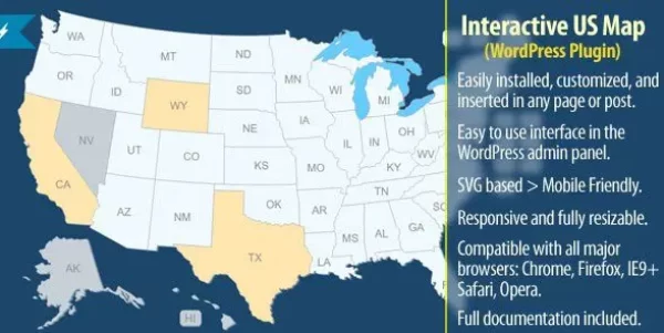 Interactive US Map – WordPress Plugin