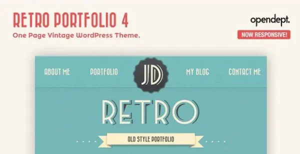 Retro Portfolio – One Page Vintage WordPress Theme Retro Portfolio – One Page Vintage WordPress Theme