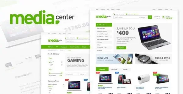 MediaCenter – Electronics Store WooCommerce Theme