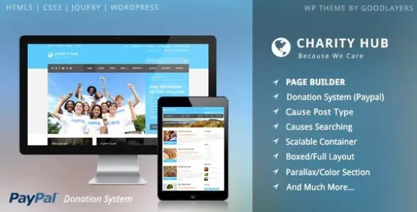 Charity Hub – Charity Nonprofit Fundraising WP