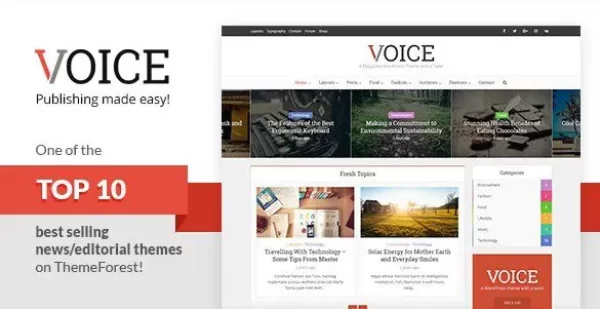 Voice – News Magazine WordPress Theme