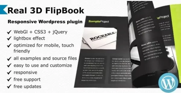 Real3D FlipBook & PDF Viewer WordPress Plugin