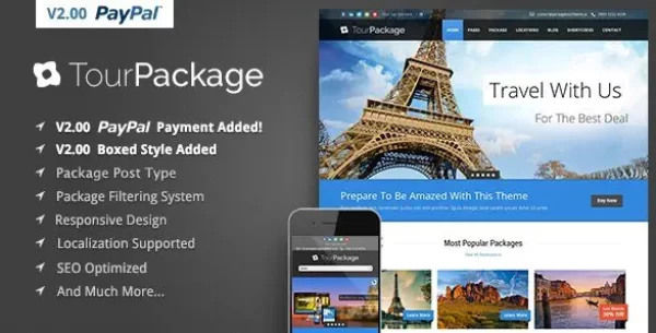 Tour Package – WordPress Travel Tour Theme