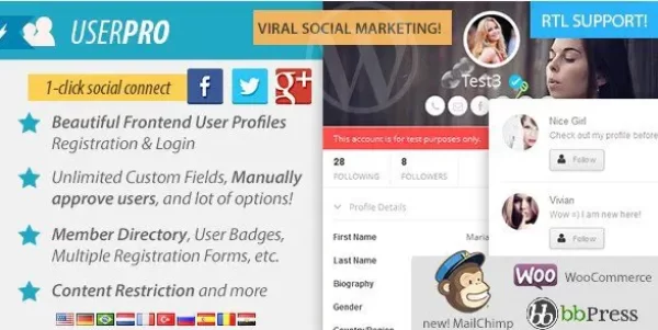 UserPro - Community and User Profile WordPress Plugin