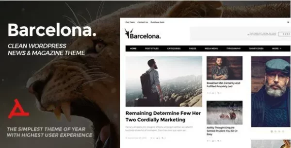 Barcelona – Clean News & Magazine WordPress Theme