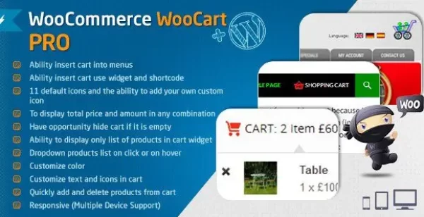 WooCart Pro - Dropdown Cart for WooCommerce