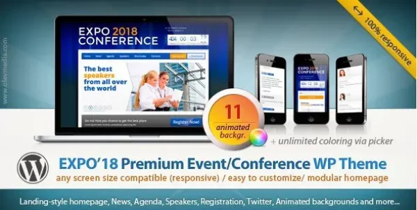 Expo18 – Responsive Event Conference WordPress Theme
