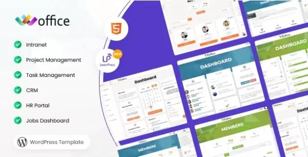 Woffice - Intranet, Extranet & Project Management WordPress Theme