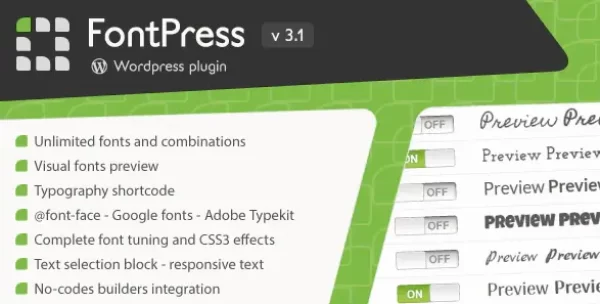 FontPress – WordPress Font Manager