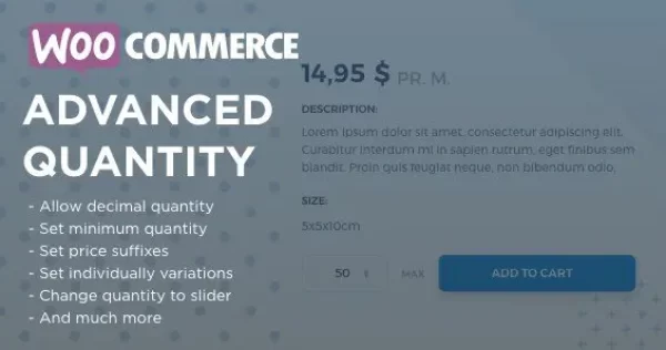 WooCommerce Advanced Quantity