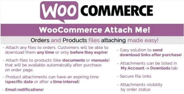 WooCommerce Attach Me WordPress Plugin WooCommerce Attach Me WordPress Plugin
