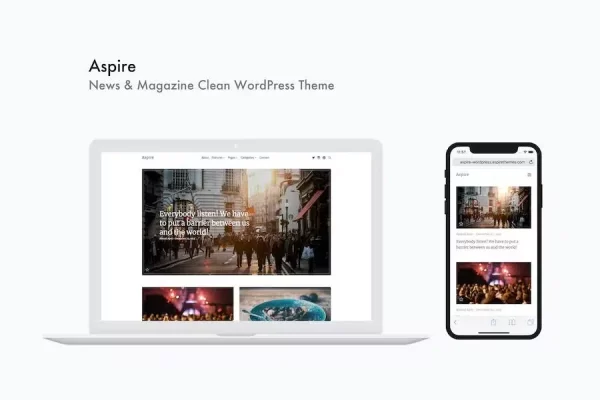 Aspire – News & Magazine Clean WordPress Theme Aspire – News & Magazine Clean WordPress Theme